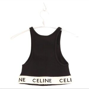 Black and White Striped Women's Top